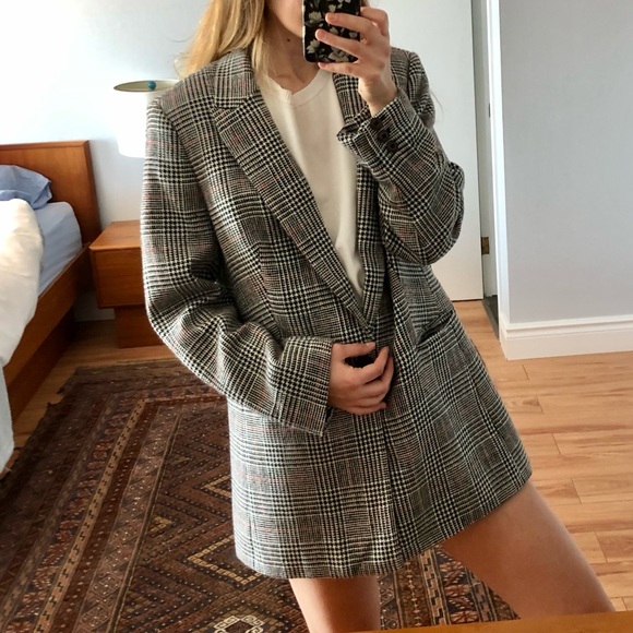 RW & Co Plaid Oversized Blazer - Picture 2 of 5
